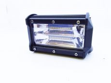 Светодиодная фара с функц.стробоскопа 5 режимов W/Y двухцв. 9-32v 72W (1шт.) LT72W (3w*24led)