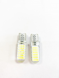 T10-12smd 7020 силикон 12V white Лампа светодиодная