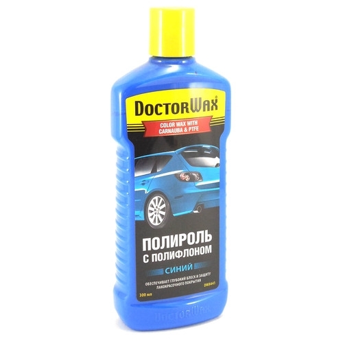 8441 DW Цветная полироль с полифлоном. Синяя DOCTOR WAX DARK BLUE / COLOR WAX WITH 