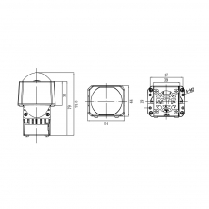 Светодиодные модули MTF Light линзованные CONSTRUCTOR LOW BEAM, 12В, 30ВТ, 5500К, 1.8, к-т 2шт.