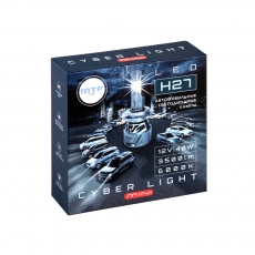Светодиодные лампы MTF Light серия CYBER LIGHT MINI H27(880/881), 12V, 40W, 3750LM, 6000K, фен, к-т.