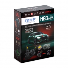 Светодиодные лампы MTF Light серия MaxBeam Mini HB3(9005), 12V, 45W, 4500lm, 6000K, кулер, комплект