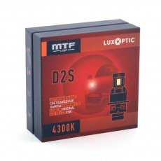Светодиодные лампы MTF LIGHT серия LUXOPTIC OEM LED D2S, 35W, 4500LM, 4300K, штатный размер, к-кт.