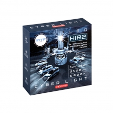 Светодиодные лампы MTF Light серия CYBER LIGHT MINI HIR2(9012), 12V, 45W, 3750LM, 6000K, кулер, к-т.