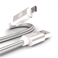 CB520-UMU-10S Data-кабель микро-USB серебряный 1м WIIX 