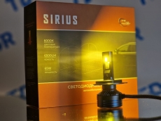 Светодиодные автолампы Sirius H4/H19 3000/6000K ближний желтый/дальний белый 9-100V 65W