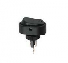 36-2671 Выключатель клав. 12V 20A (3с) ON-OFF черный с синей подсвет. (RWB-523, ASW-20D) REXANT