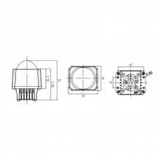 Светодиодные модули MTF Light линзованные CONSTRUCTOR HIGH BEAM, 12В, 20ВТ, 5500К, 1.8, к-т 2шт.
