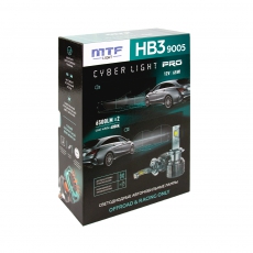 CPB3K6 Светодиодные лампы MTF Light серия CYBER LIGHT PRO HB3(9005) 12V 65W 6500lm 6000K кулер, к-т