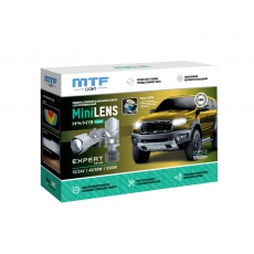 Светодиодные линзы MTF LIGHT серии MiniLENS EXPERT H4/H19, 30/45W. 5500K, 4500Lm, 12V к-т 2 шт.