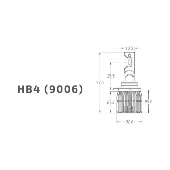 Светодиодные лампы MTF Light, серия RETROFIT LED, HB4(9006), 30W, 2750lm, 3500K, кулер, к-кт.