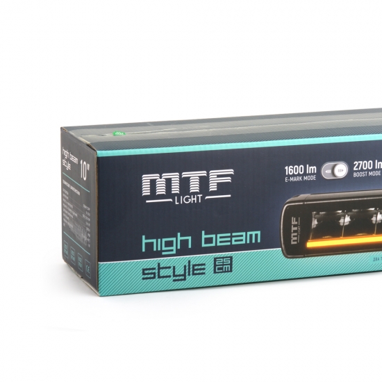 Светодиодная фара дальнего света MTF LIGHT серия HIGH BEAM STYLE, 12/24V, 45W,2700LM, 5500K, 10, IP68, ECE R10, шт.