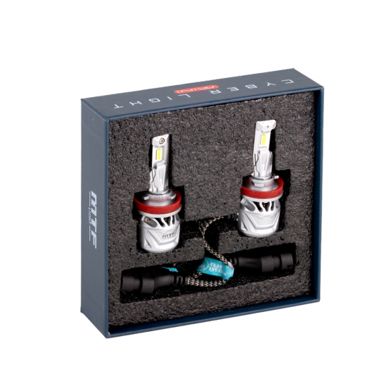 Светодиодные лампы MTF Light серия CYBER LIGHT MINI HB3(9005), 12V, 45W, 3750LM, 6000K, кулер, к-т.